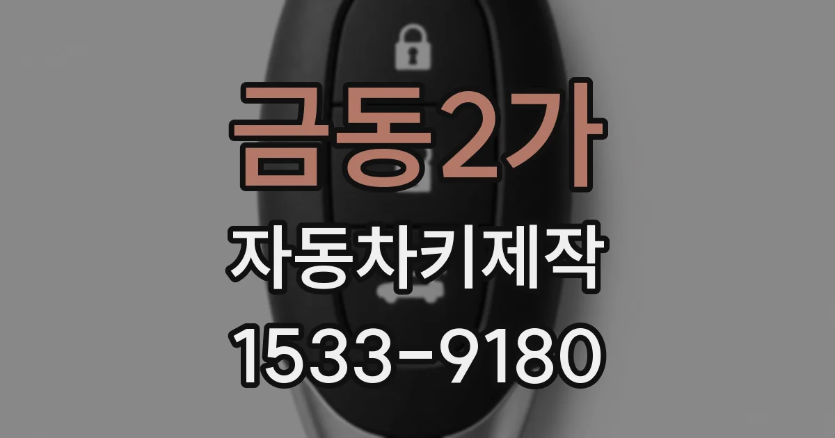 금동2가 자동차키제작