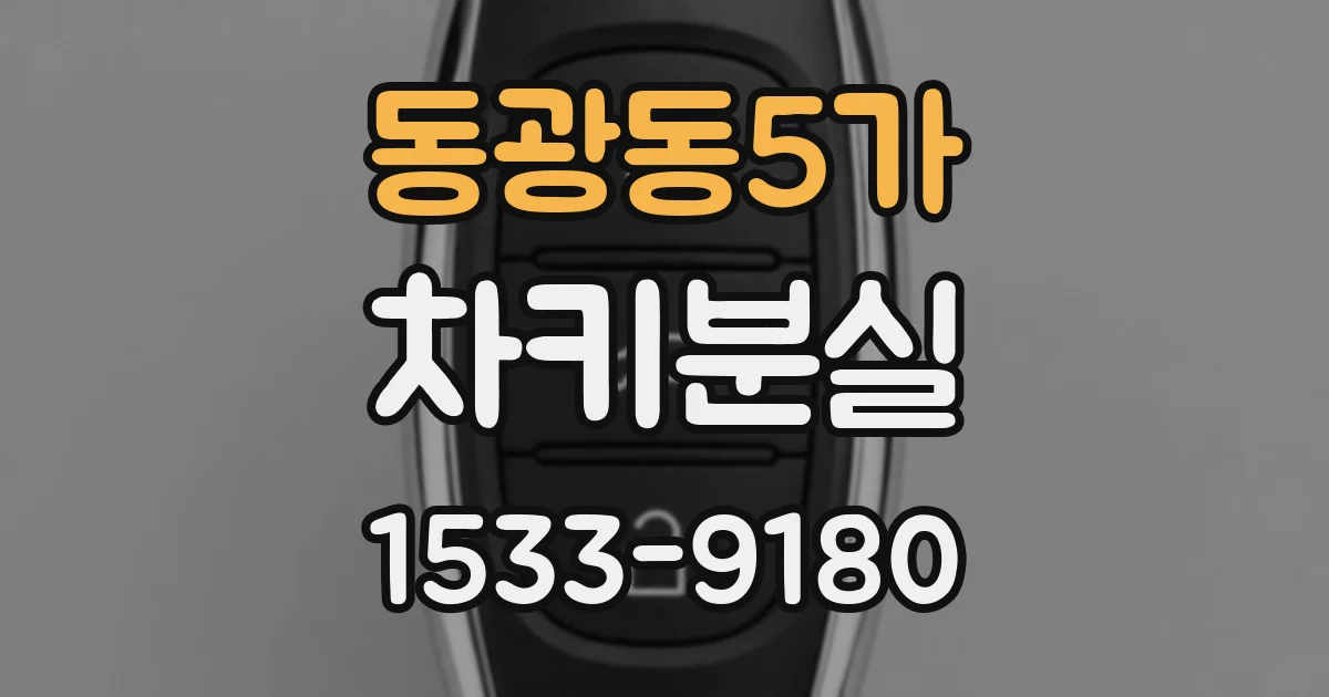 동광동5가 차키분실