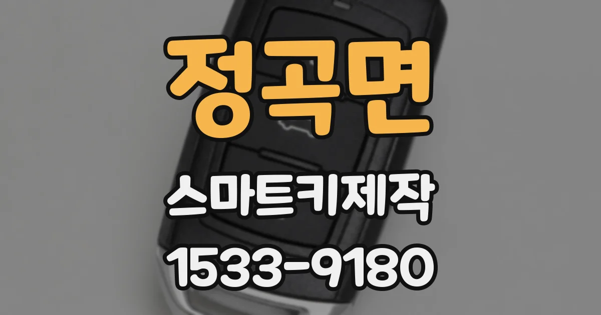 정곡면 스마트키제작