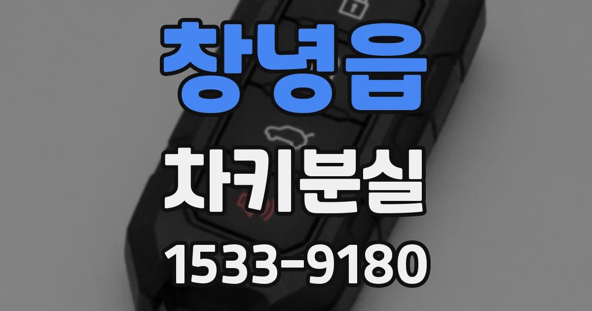 창녕읍 차키분실