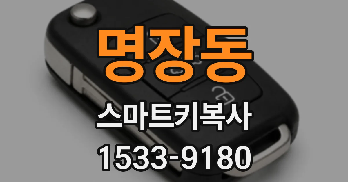 명장동 스마트키복사