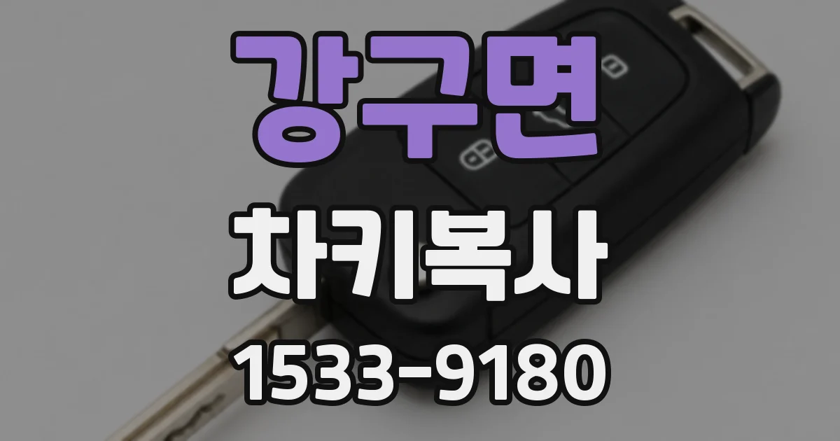 강구면 차키복사