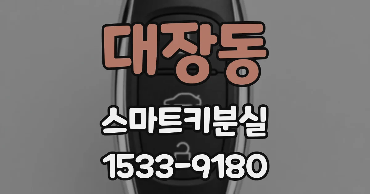 대장동 스마트키분실