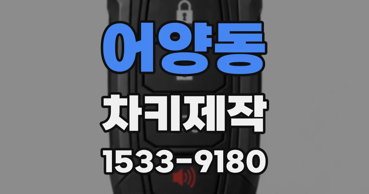 어양동 차키제작