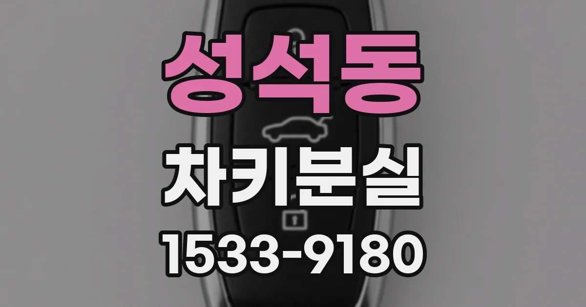 성석동 차키분실