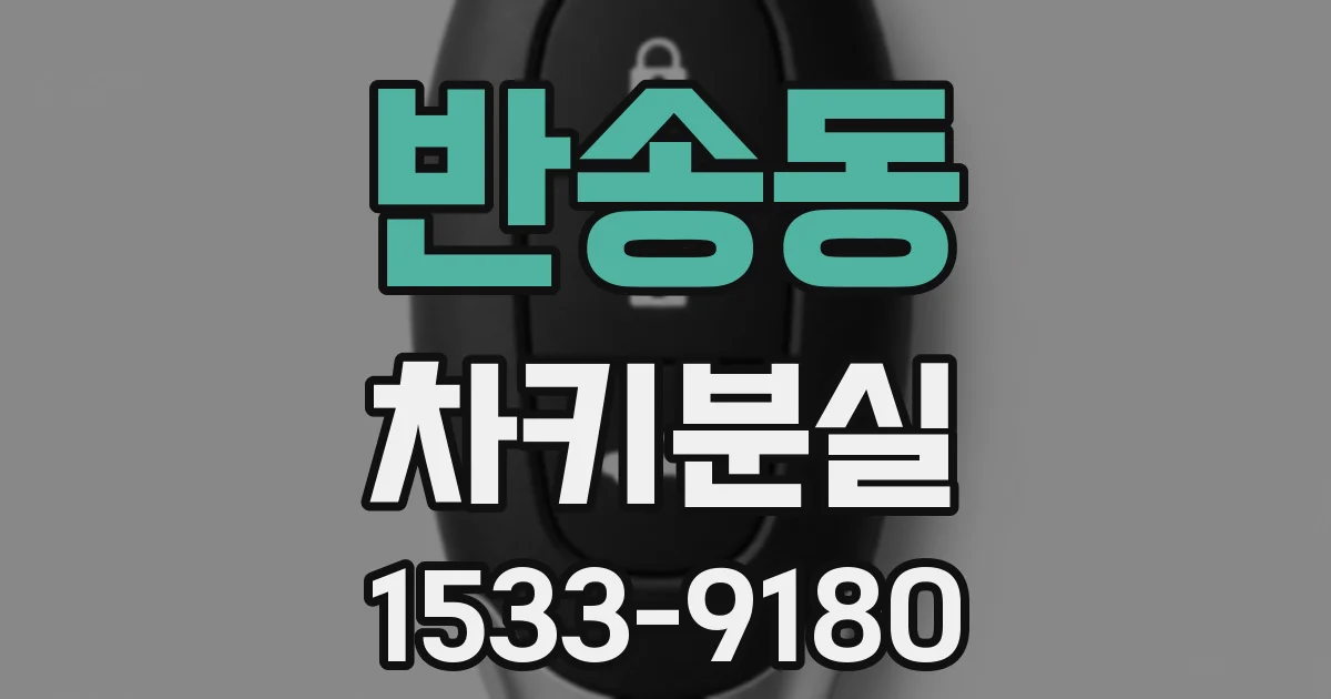 반송동 차키분실