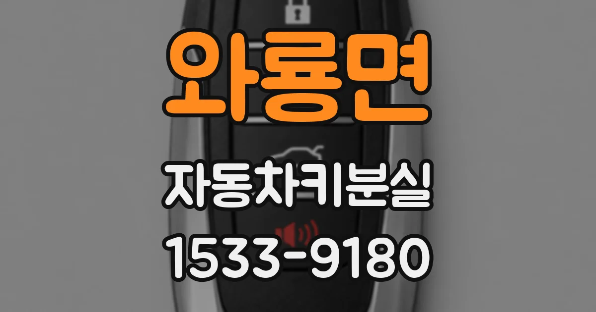와룡면 자동차키분실