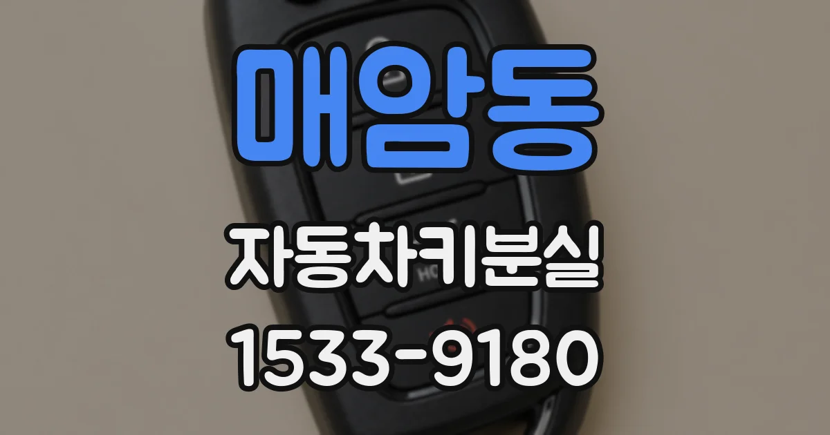 매암동 자동차키분실
