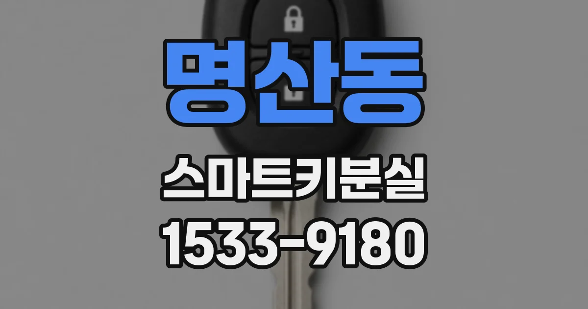 명산동 스마트키분실