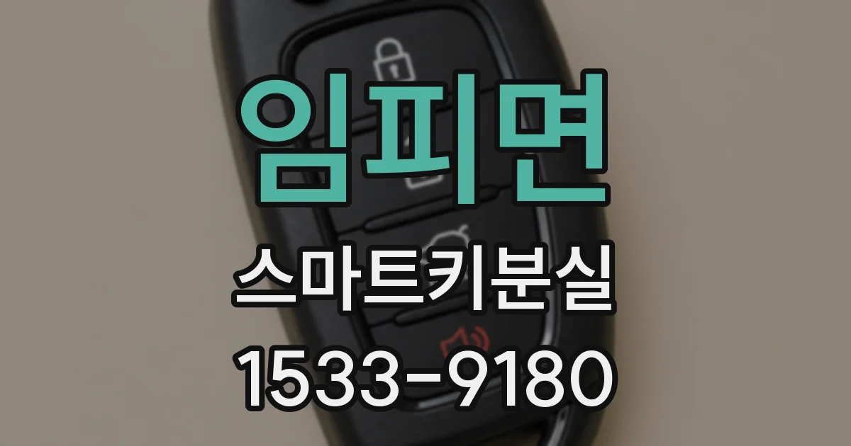 임피면 스마트키분실