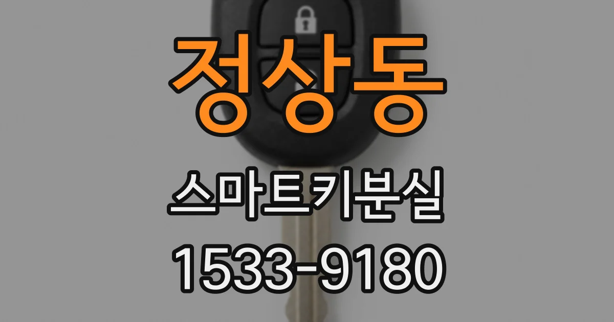 정상동 스마트키분실