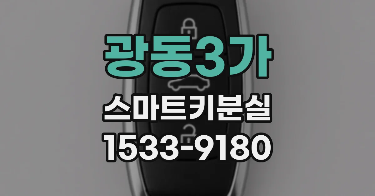 광동3가 스마트키분실