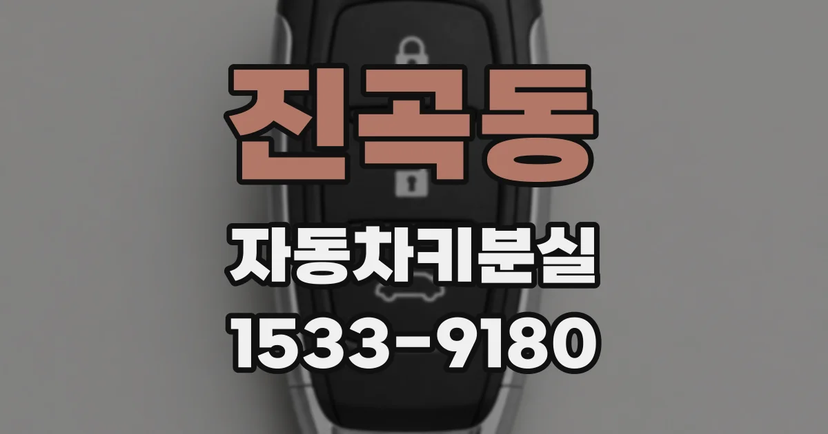 진곡동 자동차키분실