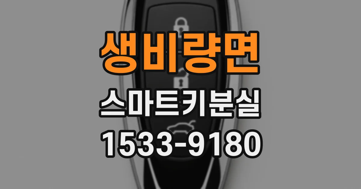 생비량면 스마트키분실