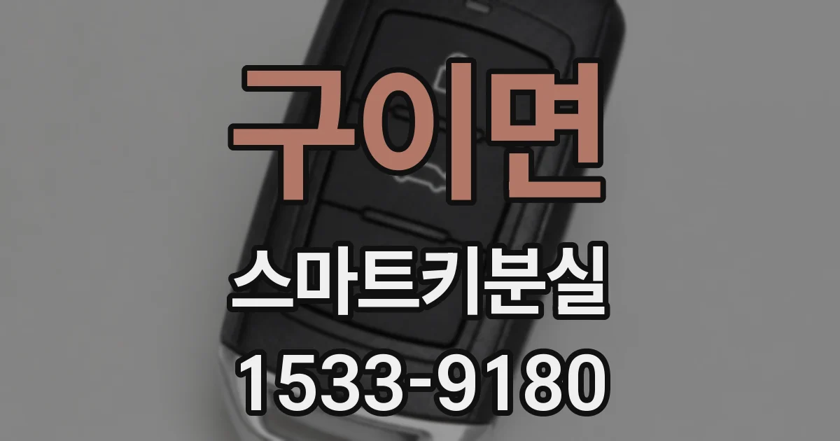 구이면 스마트키분실