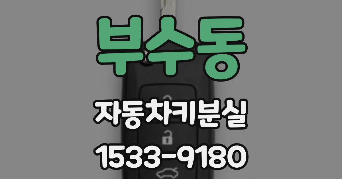 부수동 자동차키분실