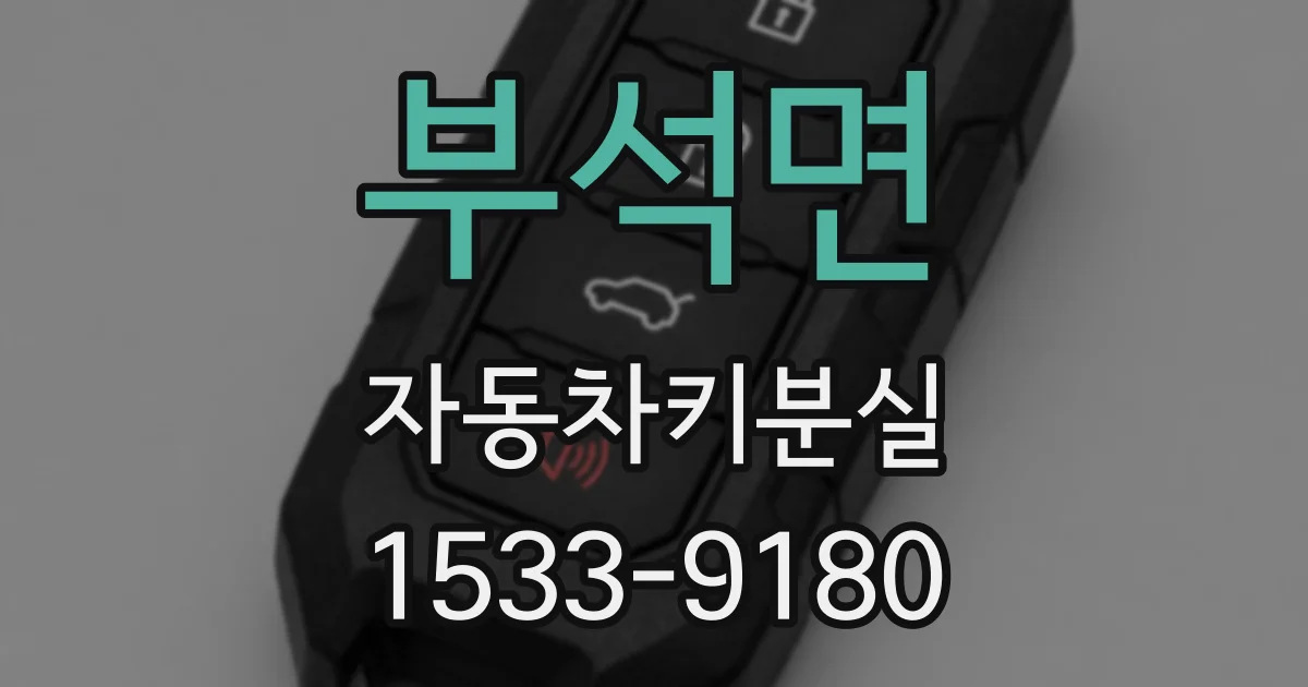 부석면 자동차키분실