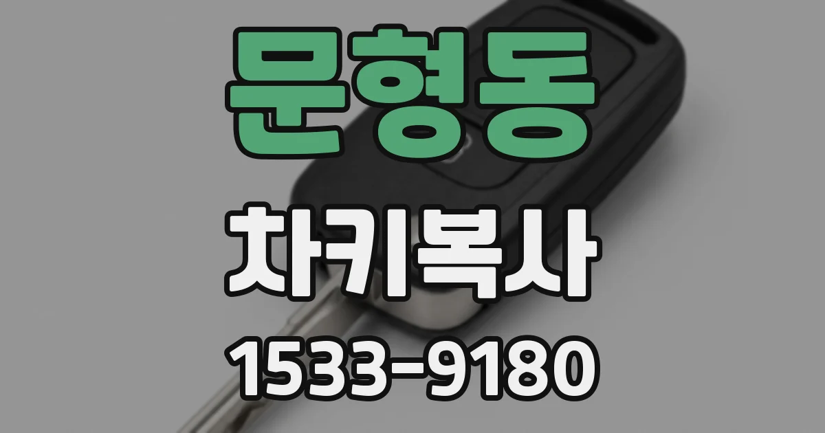 문형동 차키복사