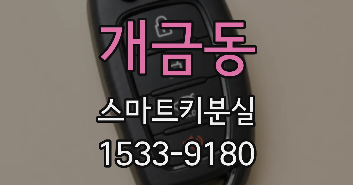 개금동 스마트키분실