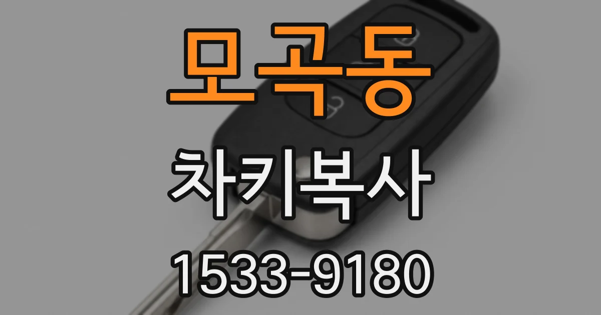 모곡동 차키복사