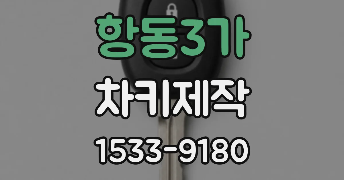 항동3가 차키제작