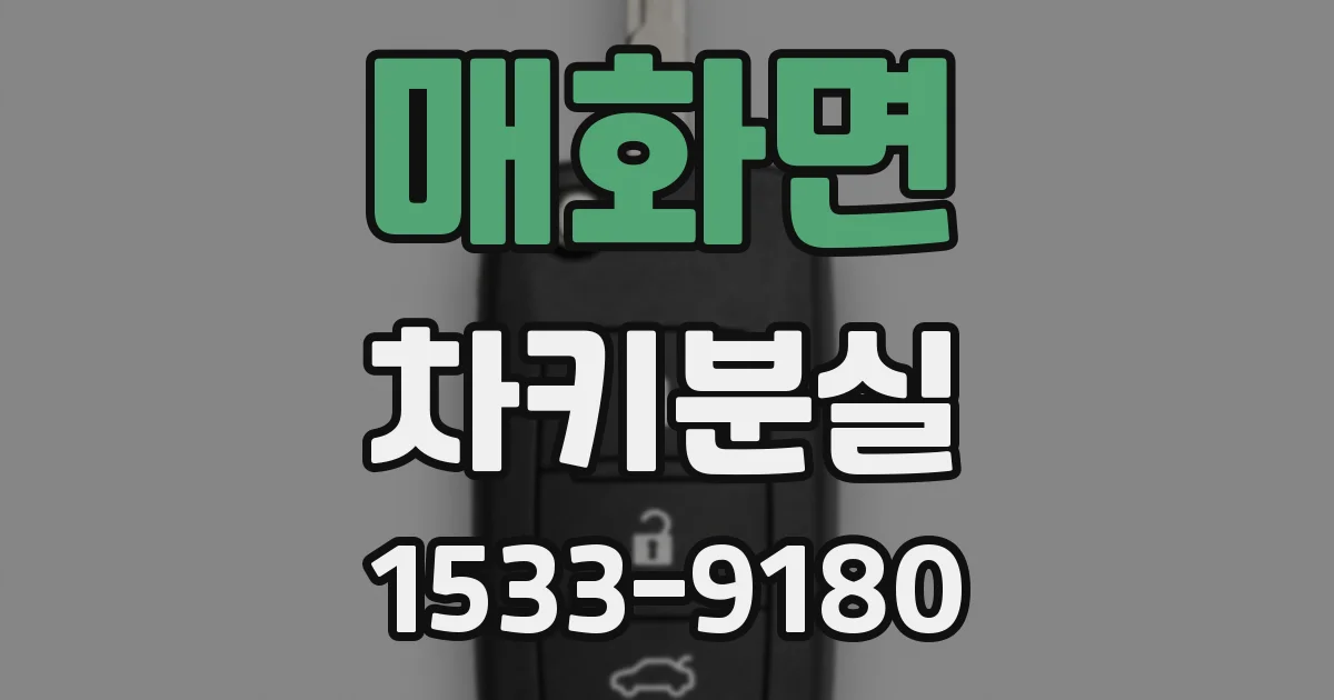 매화면 차키분실