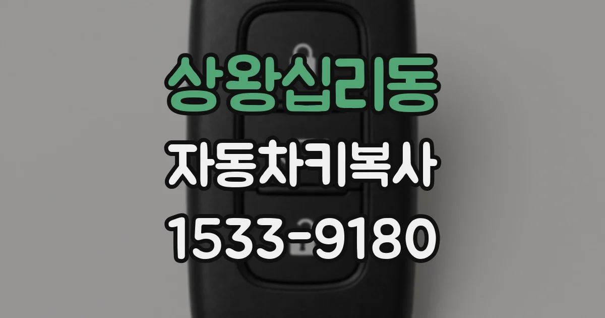 상왕십리동 자동차키복사