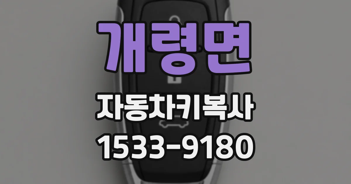 개령면 자동차키복사