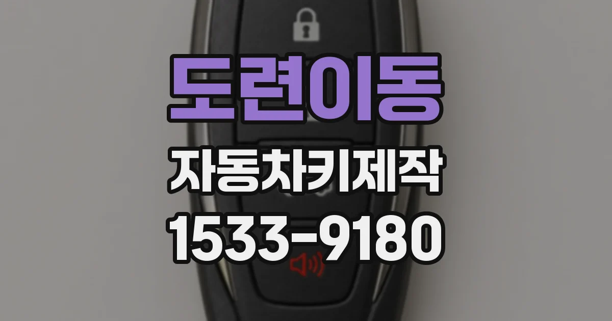 도련이동 자동차키제작