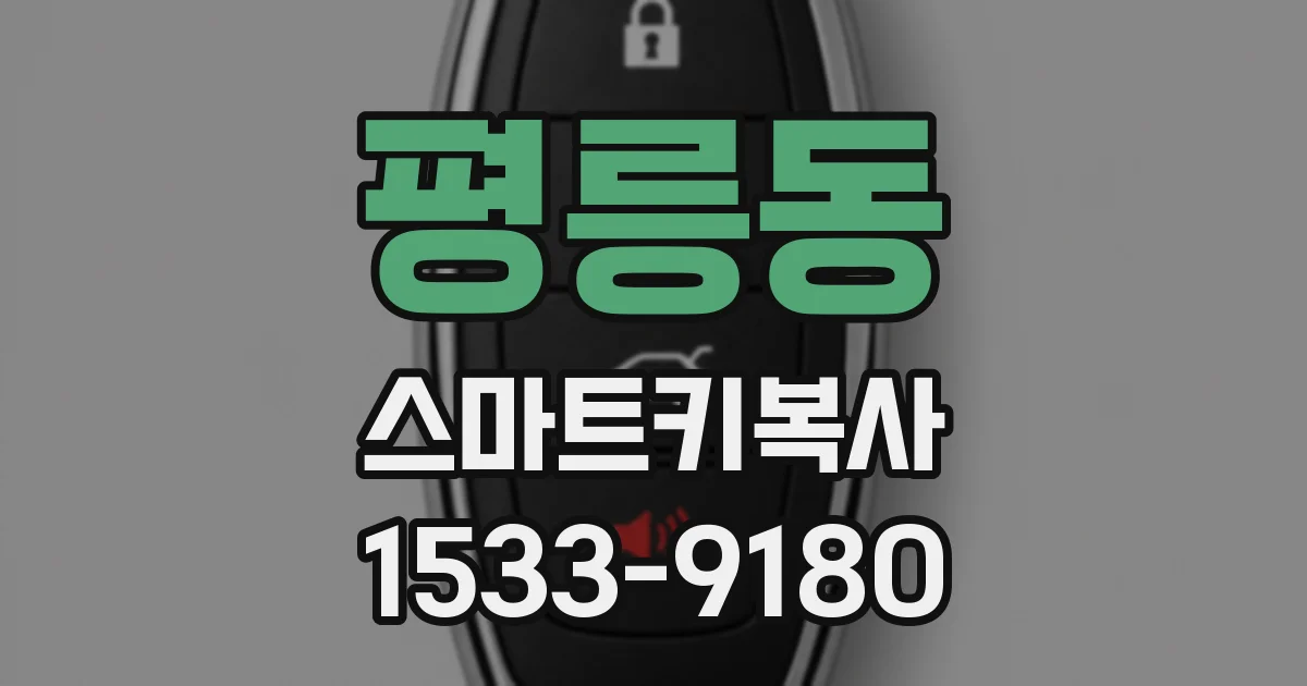 평릉동 스마트키복사