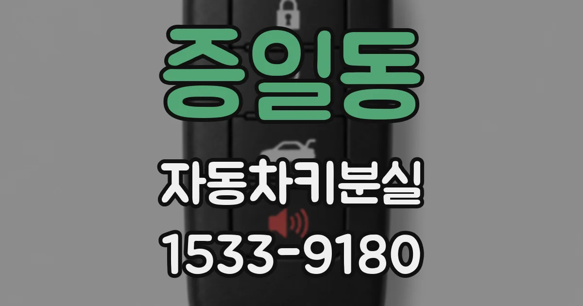 증일동 자동차키분실
