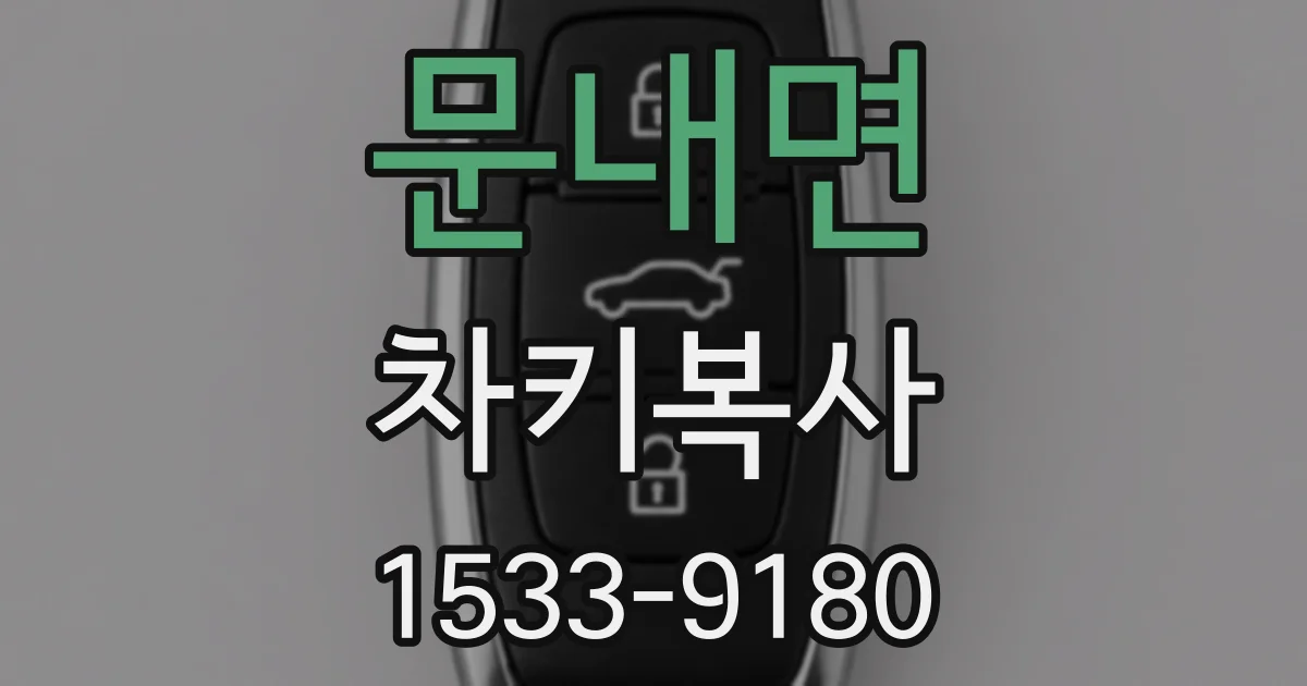 문내면 차키복사