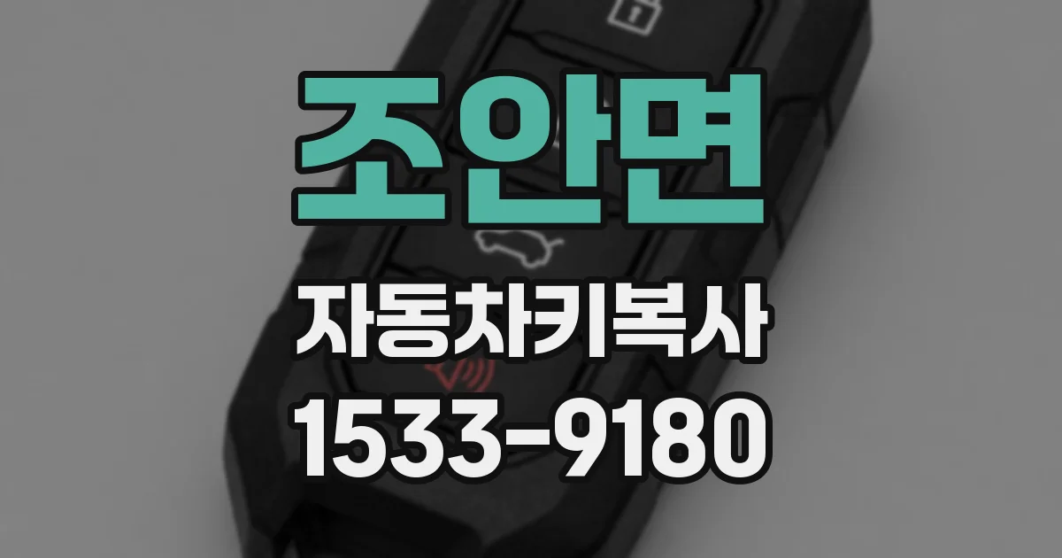 조안면 자동차키복사