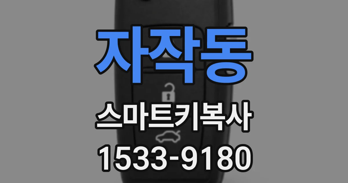자작동 스마트키복사