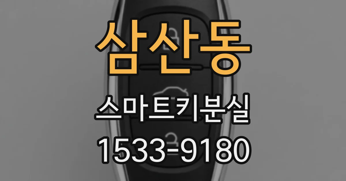 삼산동 스마트키분실