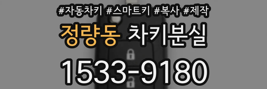 정량동 차키분실
