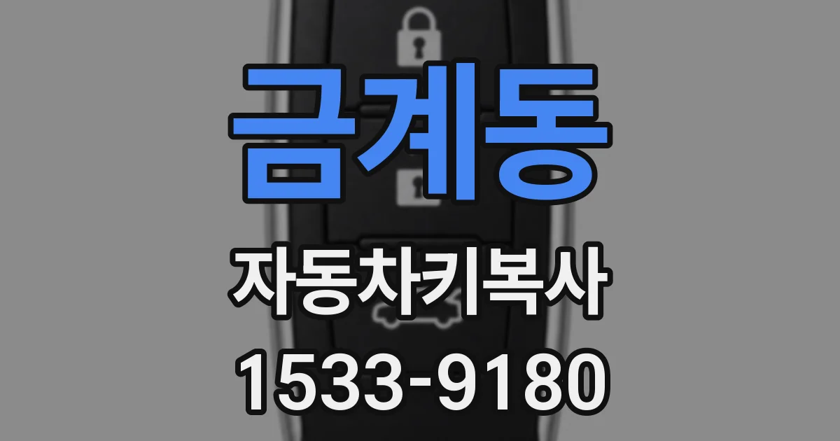 금계동 자동차키복사