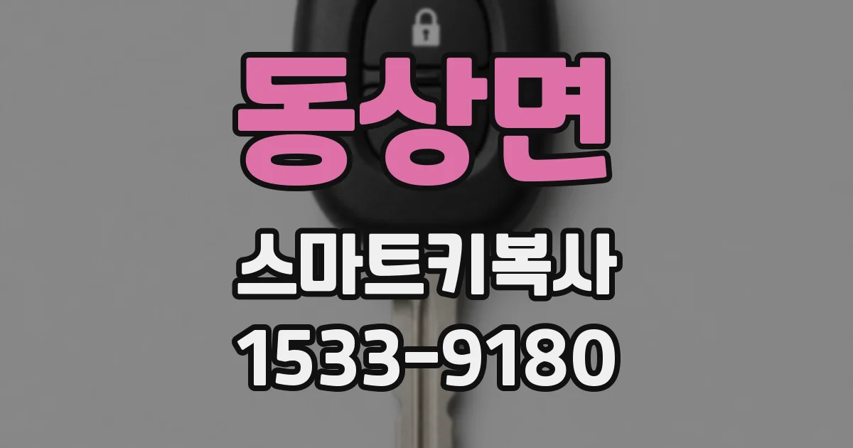 동상면 스마트키복사