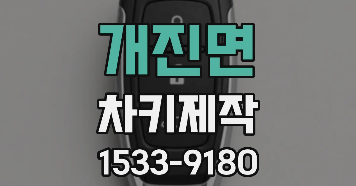 개진면 차키제작