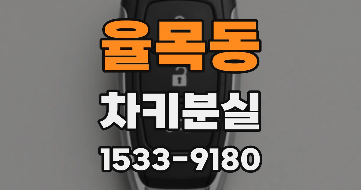 율목동 차키분실