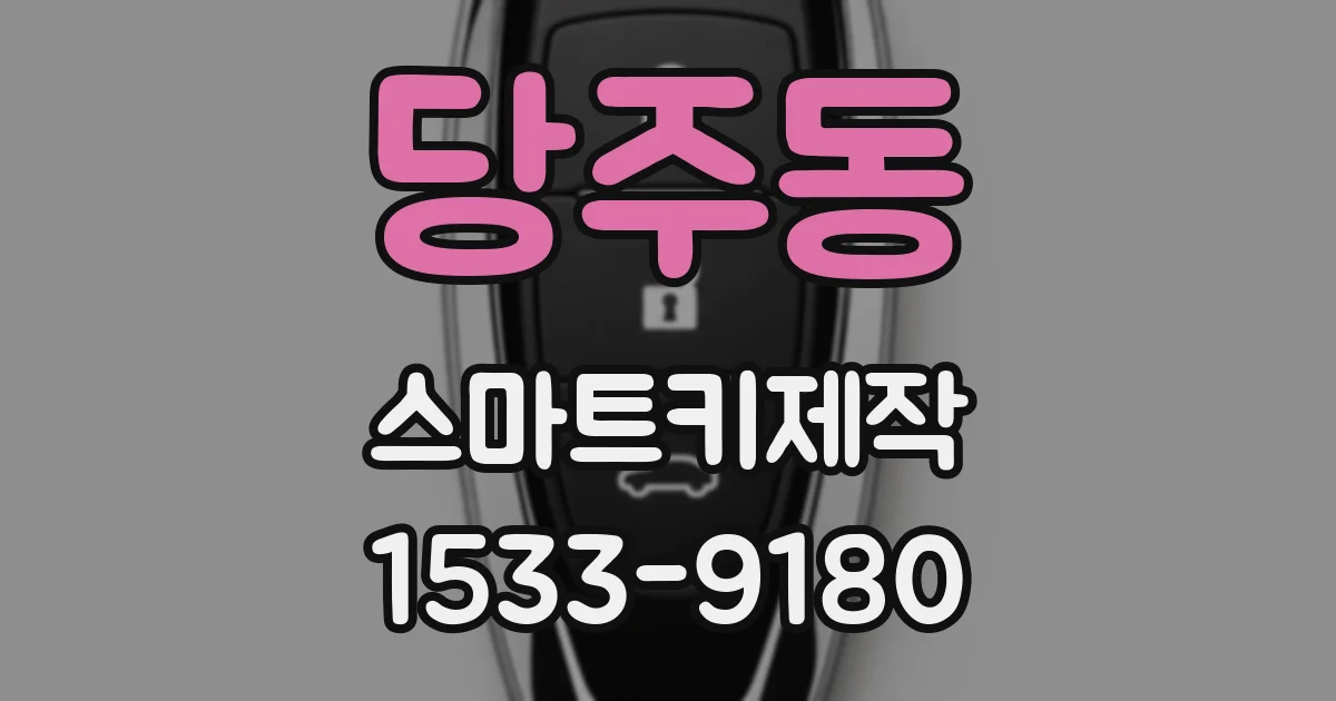 당주동 스마트키제작