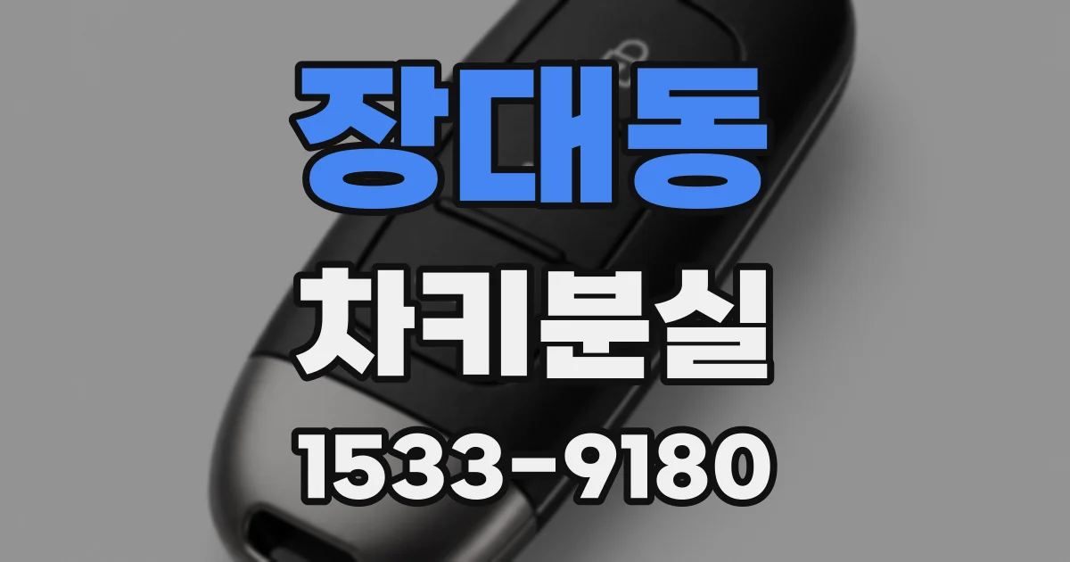 장대동 차키분실