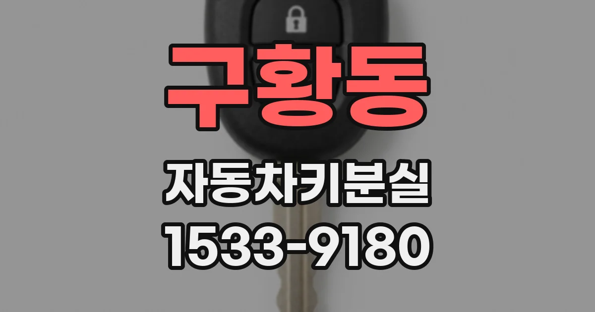 구황동 자동차키분실