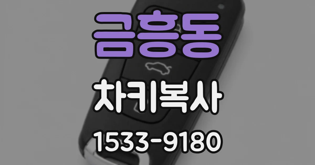 금흥동 차키복사
