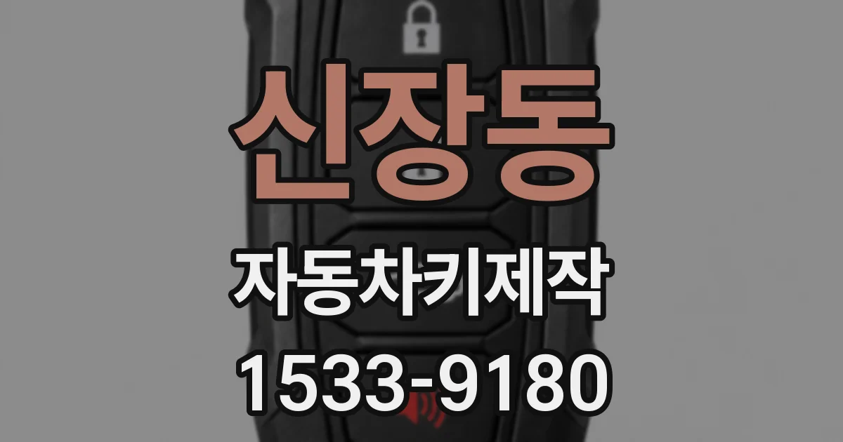 신장동 자동차키제작