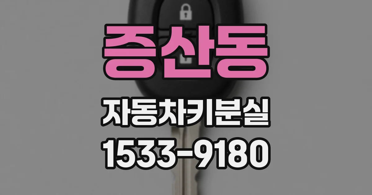 증산동 자동차키분실