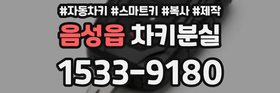 음성읍 차키분실