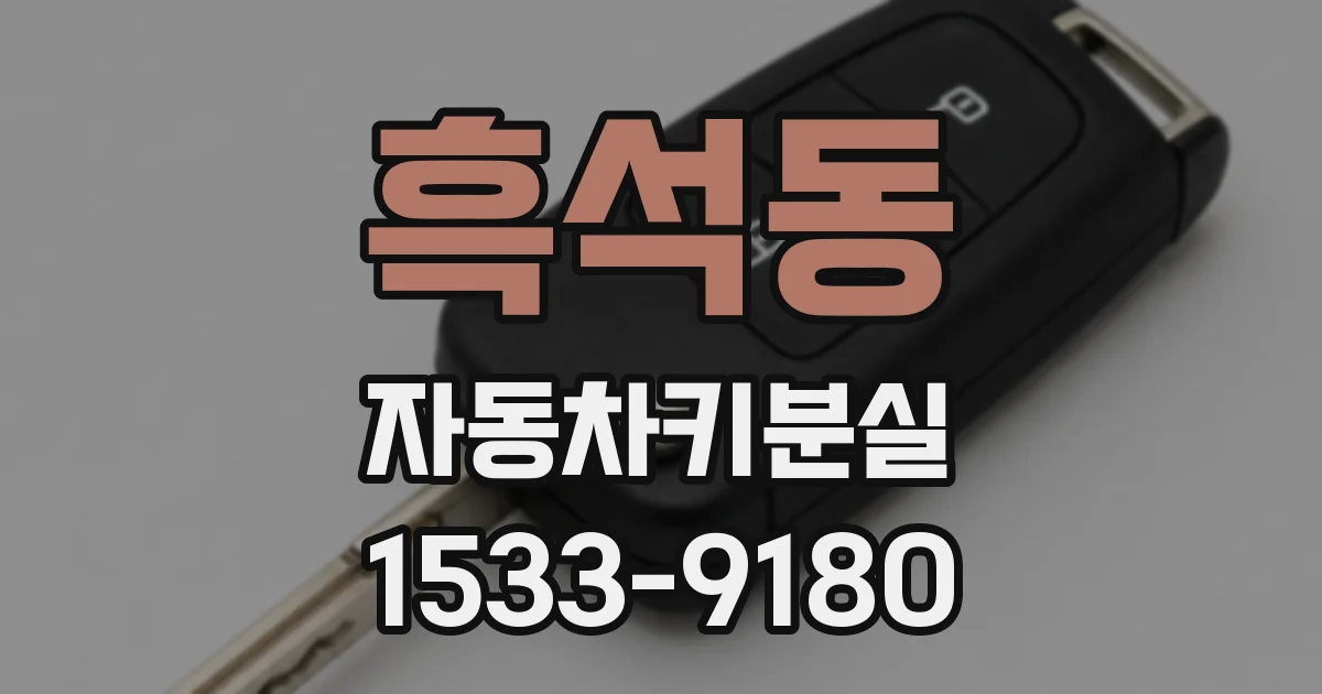 흑석동 자동차키분실