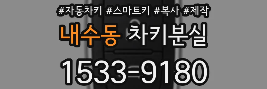 내수동 차키분실