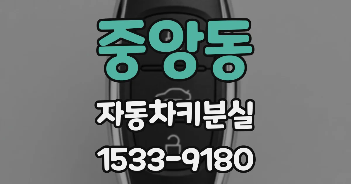 중앙동 자동차키분실
